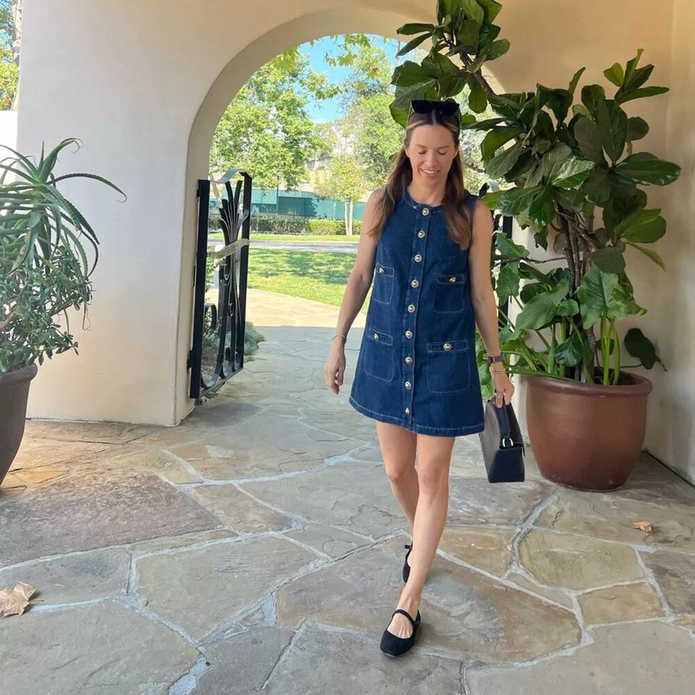 Reformation Tropez Denim Mini Dress 12 - Picture 7 of 9